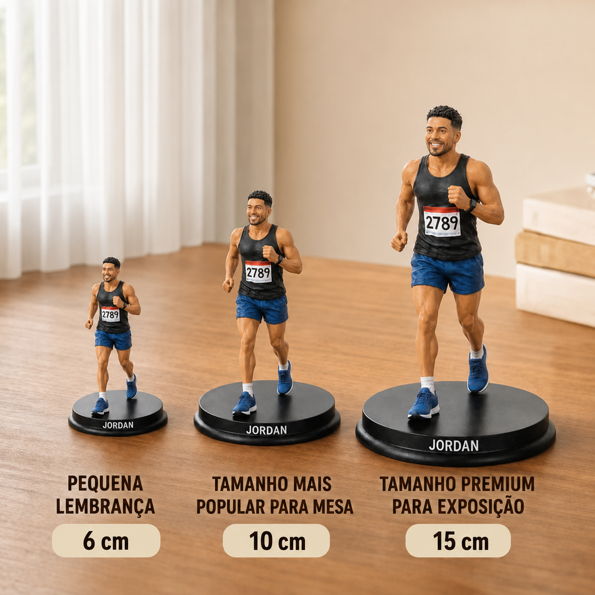Mini Atleta Premium | Sua conquista merece um lugar de destaque.